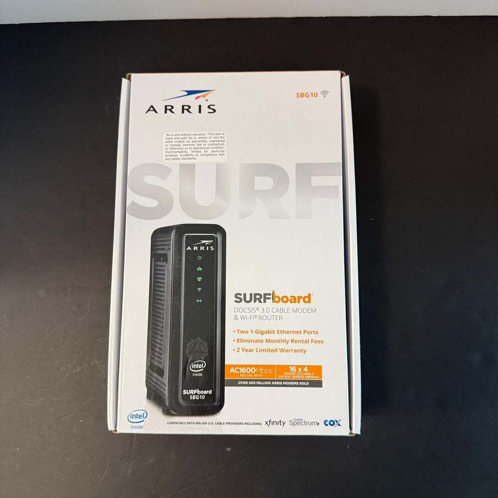 Arris SURFboard SBG10 DOCSIS 3.0 Cable Modem & Wi-Fi Router - Picture 4 of 4